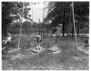 Children Playing on Swings